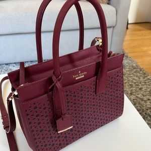 Gorgeous burgundy Kate Spade bag